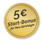 5 Euro Bonus nutzen