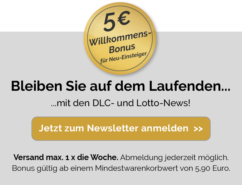 Willkommens-Bonus für Ihre Newletter-Anmeldung